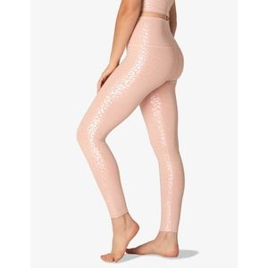 Beyond Yoga Pink Leopard Leggings